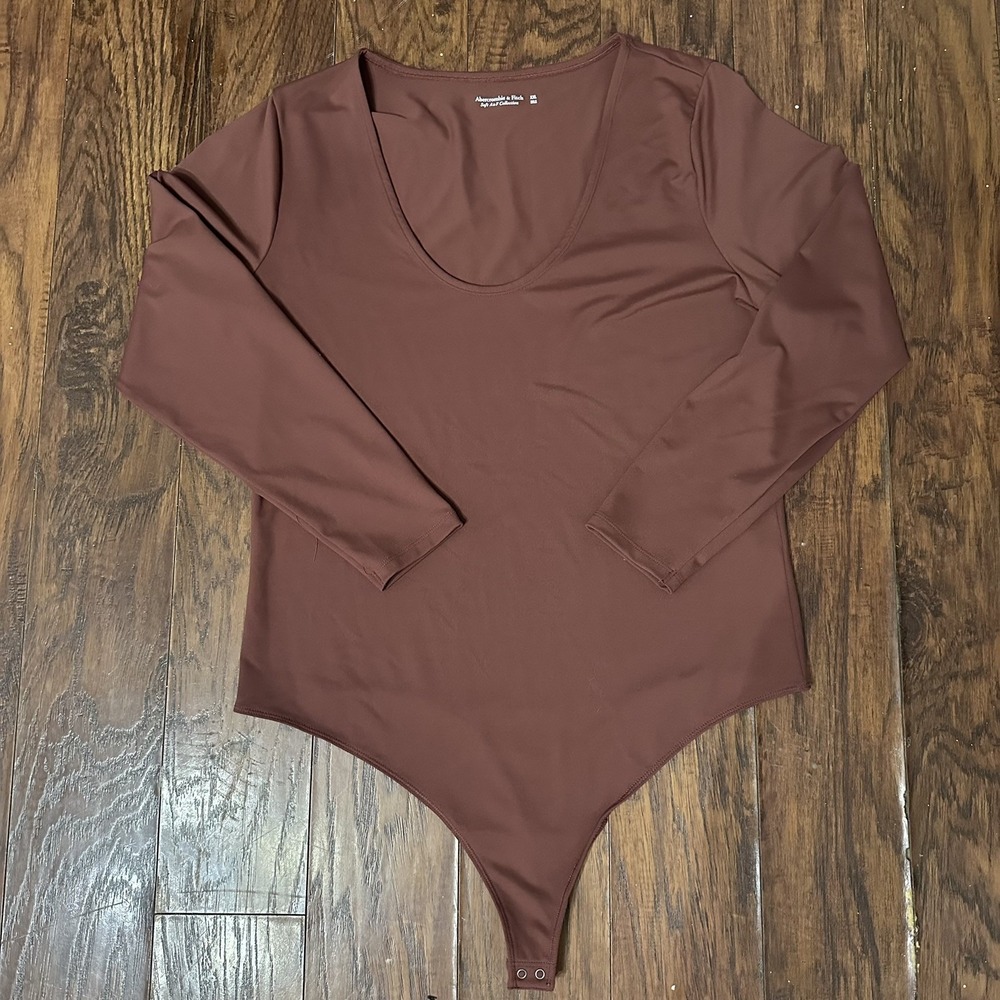 Abercrombie Fitch Soft Collection Womens Brown Body Suit Size 2XL Soft - Picture 3 of 4